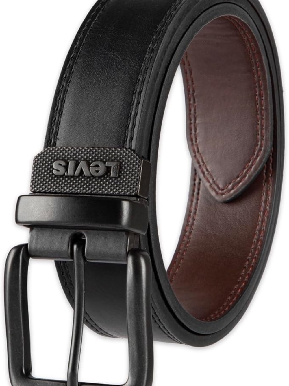 Levi's Men's Reversible Casual Jeans Belt, Black/Brown Casual, 40 (Waist 38)